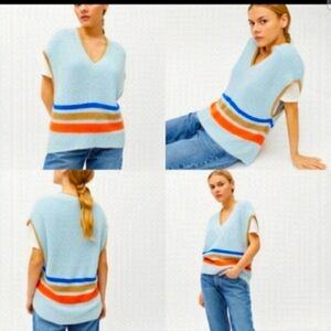 Aden stripe sweater vest by BDG from Urban Outfitters in size s